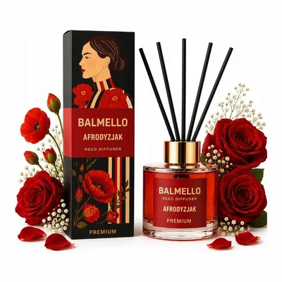 Zapach Do Domu Afrodyzjak Premium BALMELLO Patyczki Dyfuzor 120ml