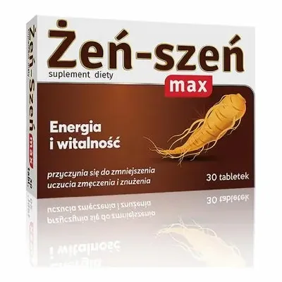 Żeń-Szeń Max Energia I Witalność 30 Tabletek