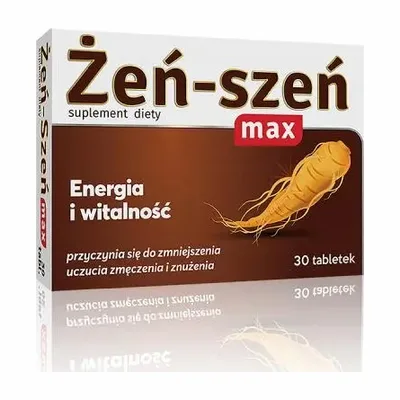 Żeń-Szeń Max Energia I Witalność 30 Tabletek