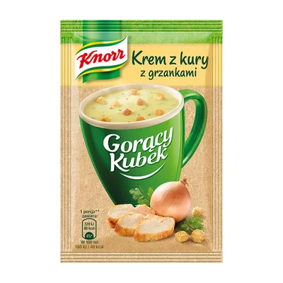 Zupa Knorr Gorący Kubek Krem Z Kury Z Grzankami 16g